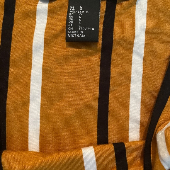 Striped jersey wide-leg culotte jumpsuit - Large - Picture 3 of 3